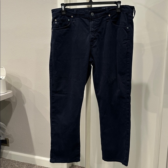 Ag Adriano Goldschmied Everett Slim Straight in Sulfur Melange Smoke 36 x 28” - Picture 4 of 11